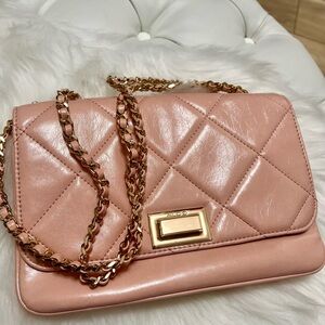 NWOT Aldo Blush Quilted Chain Shoulder Bag